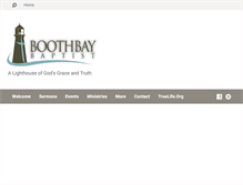 Tablet Screenshot of boothbaybaptist.com